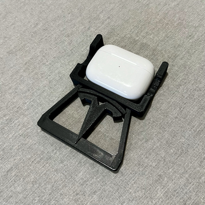 airpods pro cargando estante soporte adaptador tesla modelo 3 inalámbrico almohadilla remezclado by i3dprint pasatiempo bricolaje diy vehiculos airpodspro 3d print model - Mito3D