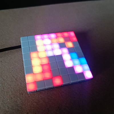 rgb matrix by freiheit hobby diy wled neopixel 3d print model - Mito3D