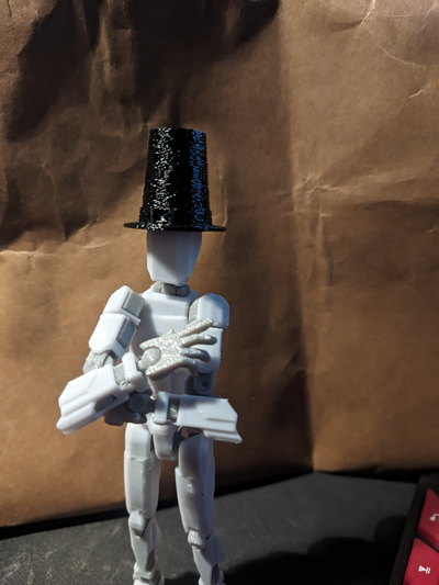 pilgrim hat lucky 13 dummy remixed by royeiror toys & games characters 3d print model - Mito3D