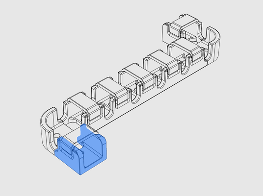 cavo canale pezzo 20x16 by corelabs 3d stampante accessori 3d print model - Mito3D