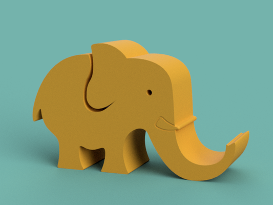 elefante mobile telefono titolare supporto by creative3d soluzioni 3d stampante parti in piedi i phone scrivania ordinato smartphone 3d print model - Mito3D