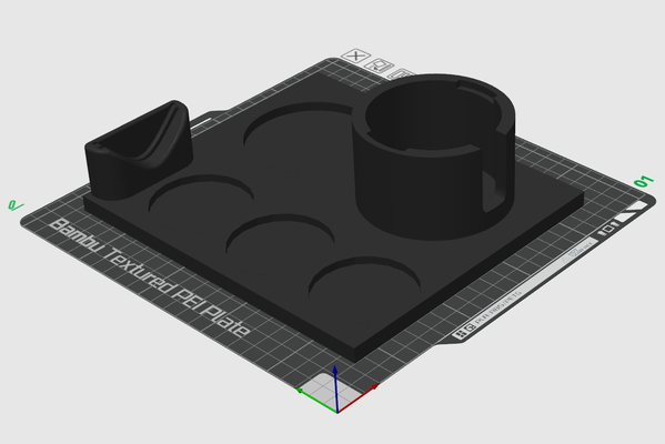 kurcalama istasyon dipsiz roket yeniden karıştırılmış by tang johnston hobi kendin yap espresso arkanı dön portafilter ayakta durmak 3d print model - Mito3D