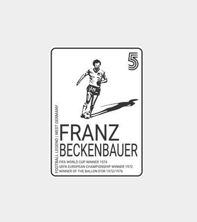 franz beckenbauer fußball legende zeichen by thor3d generativ 3d modell my fuball legende 3d print model - Mito3D