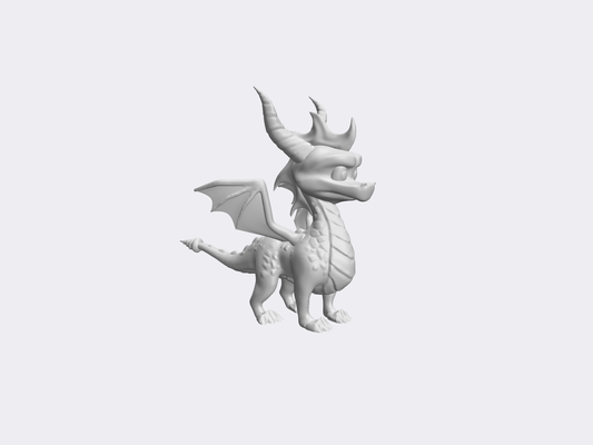 spyro dragão by juliano quadra arte esculturas 2024 espirotedragão escultura coração esculpido dragão gentil kinderdrache 3d print model - Mito3D