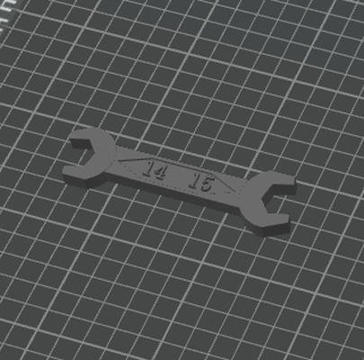 spanner - wrench 14-15 shared by maker8975 hobby & diy 3d print model - Mito3D