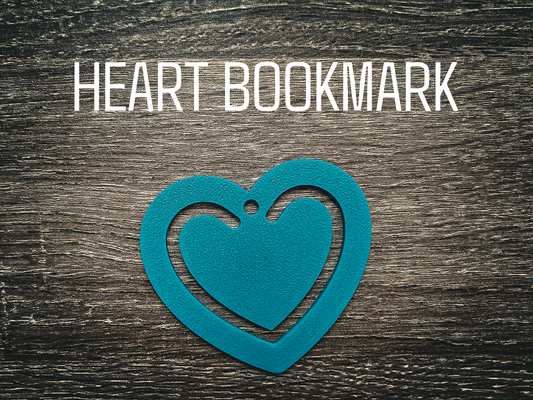 bookmark - heart by concluzion household office reading accessory gadget easy fast 3d print model - Mito3D