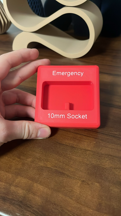 emergency fire alarm 10mm socket by mn printsolution hobby & diy workshop werkstatt handwerk 3d print model - Mito3D