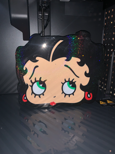 betty boop led caja ligera by gare sb arte señales logos 3d print model - Mito3D