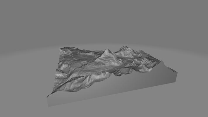 matterhorn - pennine alps by local3k miniatures mountain landscape map realistic 3d print model - Mito3D