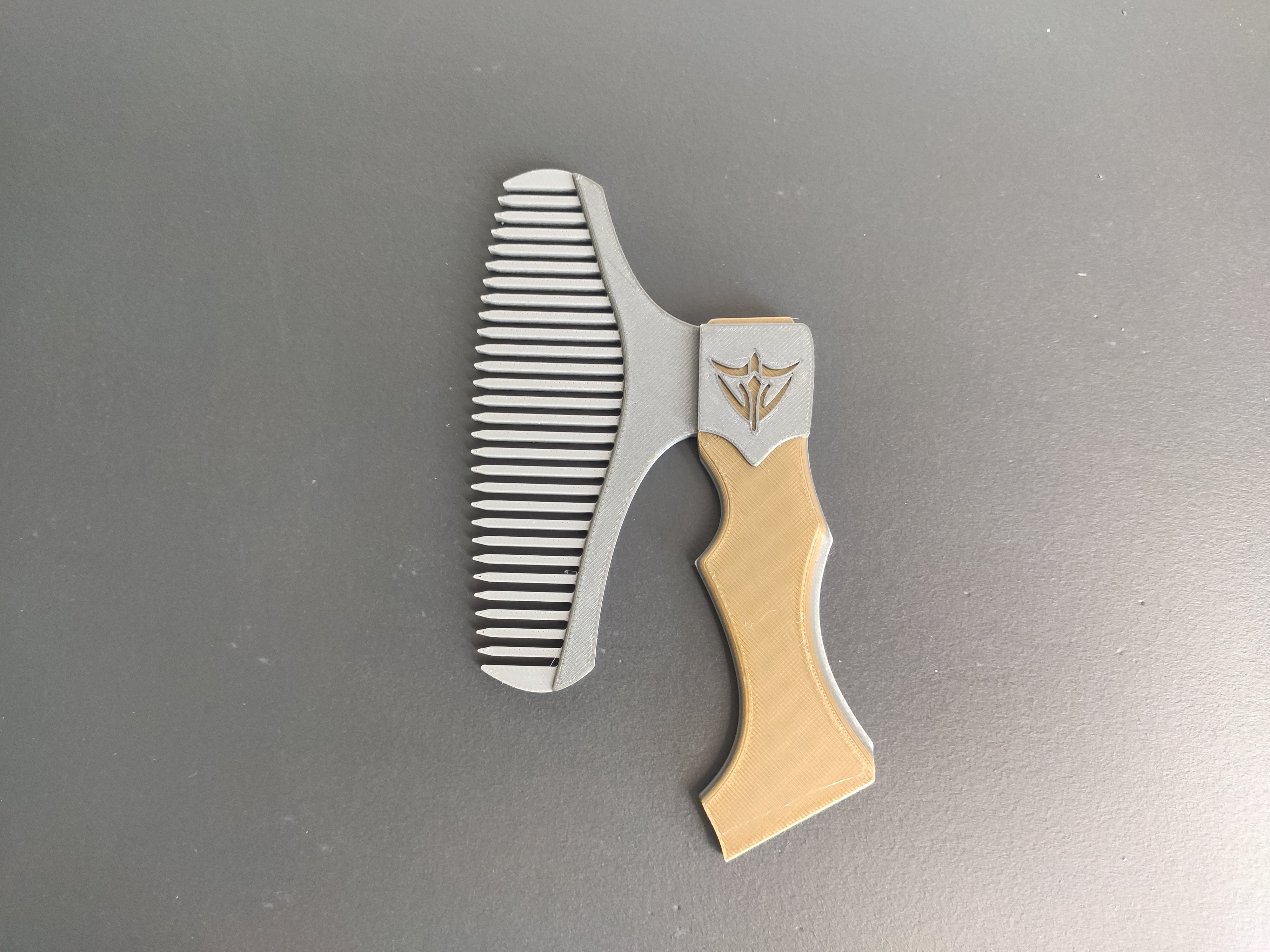 viking axe comb by sevro household house models hairstyle 3D print model - Mito3D