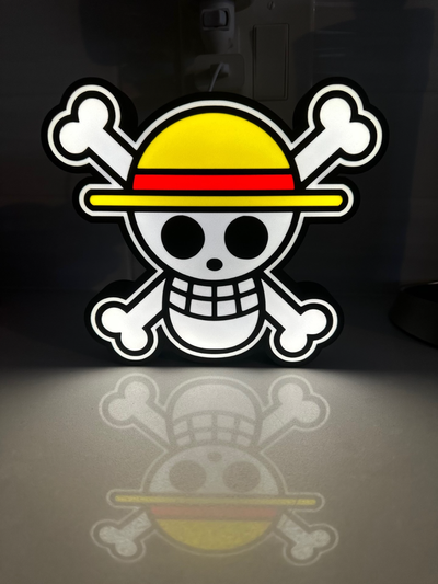 one piece straw hat pirates light box by dylanslightboxes hobby & diy electronics led lamp lightbox onepiece strawhatpirates 3d print model - Mito3D