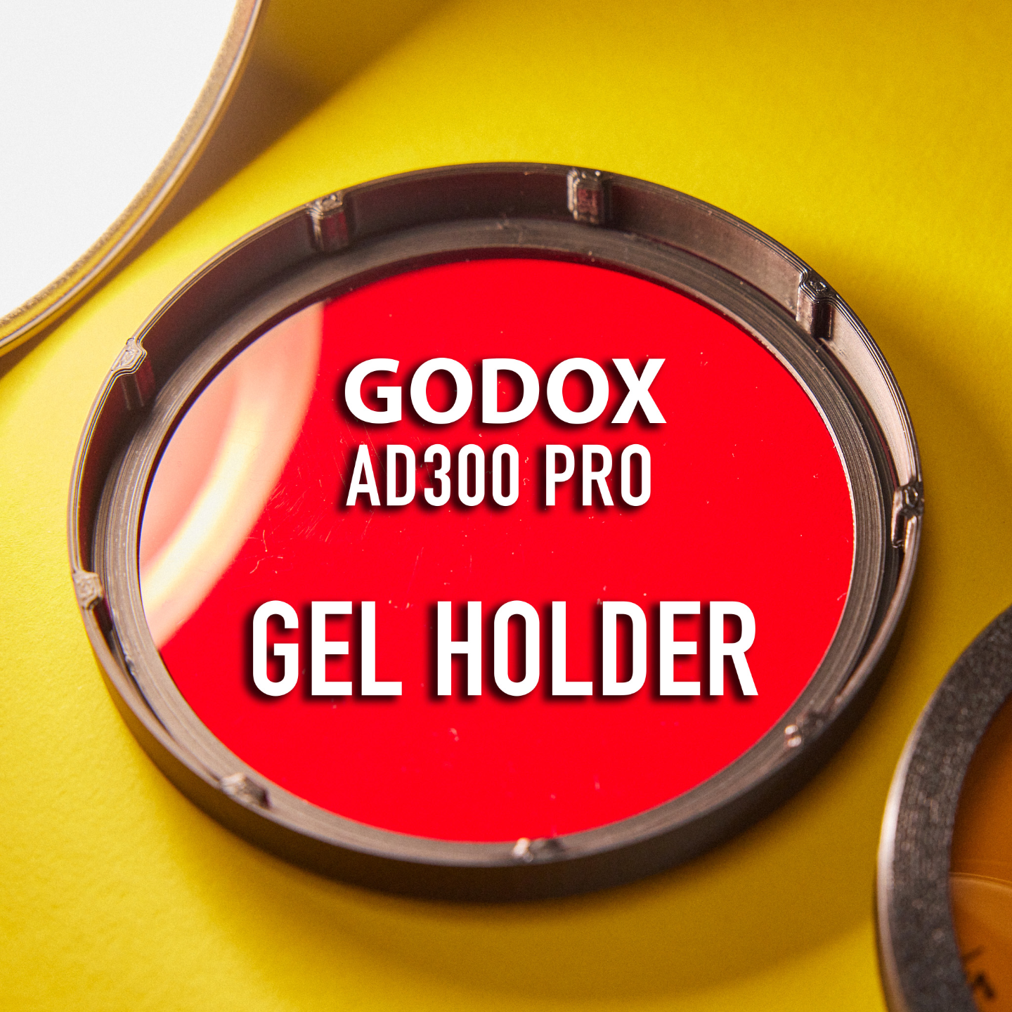 godox ad300 profesyonel jel kulp destek by teknik adam hobi kendin yap ad300pro filtre flaş fotoğrafçılık rosco lee renk folyo adaptör tutucu 3D print model - Mito3D