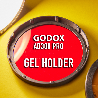 godox ad300 pro gel holder by technerd hobby & diy ad300pro filter flash photography rosco lee color foil adapter gelholder 3d print model - Mito3D