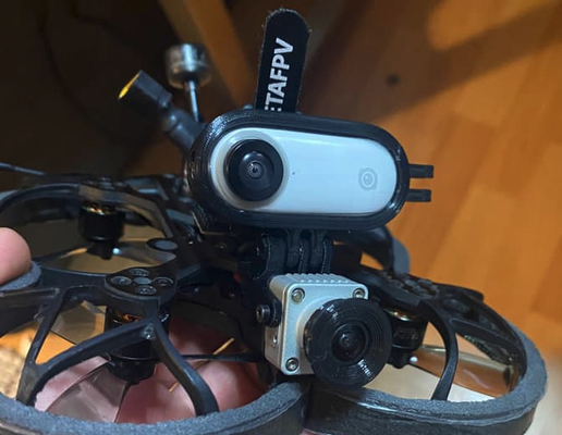 betafpv 95x simplificado cam monte iflight insta360 go dji vista fpv by mcfly passatempo faça rc isnta360 3d print model - Mito3D