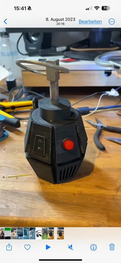 hayalet avcıları proton el bombası ready elektronik yeniden karıştırılmış by fichtner steven sahne cosplays kopya silah destek paketi paketlemek busters 3d print model - Mito3D