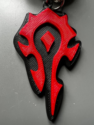 horde keychain by donmatis tools gadgets worldofwarcraft 3d print model - Mito3D