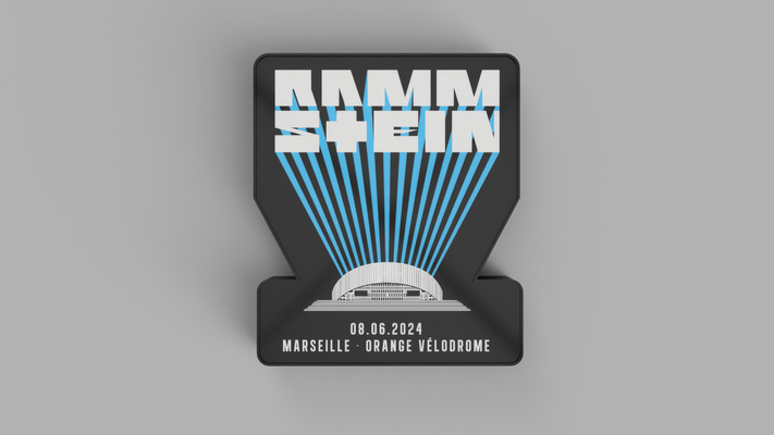 rammstein europe stadium tour 2024 marseille lightbox led lamp by nico91 art signs & logos light wallart ledbox wall mancave rock 3d print model - Mito3D