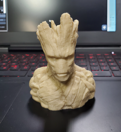 groot busto remezclado by negar miniaturas criaturas 3d print model - Mito3D