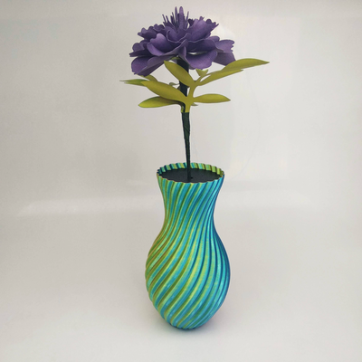 torcido vaso inserir by neddy990 casa decoração flor 3d print model - Mito3D