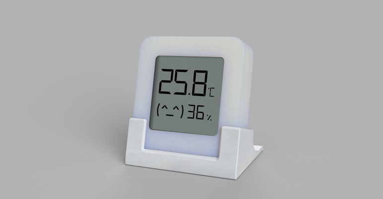 xiaomi mi temperatura umidade monitor 2 caso bainha versão by estamatite sarlis passatempo faça eletrônicos tampa sensor 3d print model - Mito3D