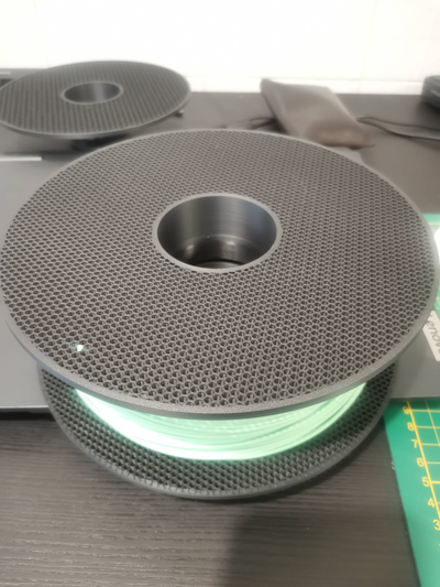 maçã filamento carretel 75mm ams adaptador by ceerone 3d impressora acessórios pla reutilizável 3d print model - Mito3D