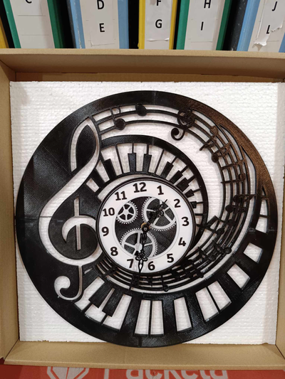 clock music by goodjokerrr household decor accessory wall 2d art 3d 3d print model - Mito3D