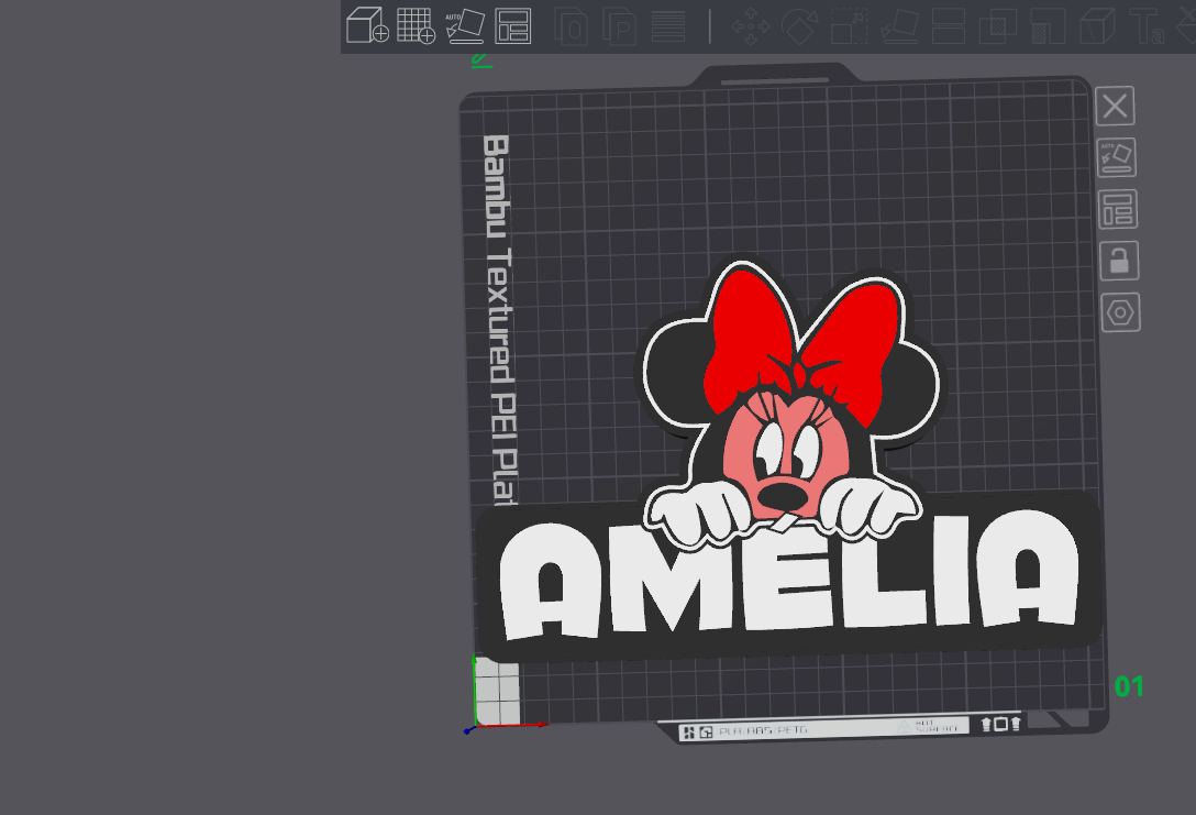 hafif kutu amelia by 3dprojects4u 3d yazıcı aksesuarlar minnie 3D print model - Mito3D