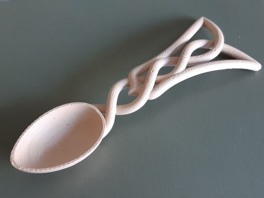 céltico cuchara by mobiobi arte modelos artcelticdesign diseño celta celticart cucharas nudo 3d print model - Mito3D