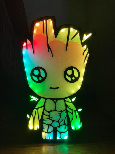 light box groot by 3dprojects4u 3d printer accessories 3d print model - Mito3D