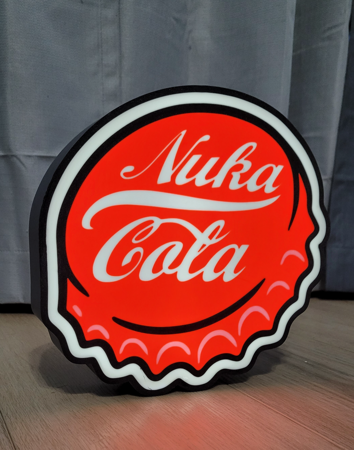 nuka cola bouteille casquette led lumière boîte ams prêt by nostalgique art 2d tomber 4 vegas voûte garçon fille léger boite lampe bambu a1 laboratoires laboratoire 3D print model - Mito3D