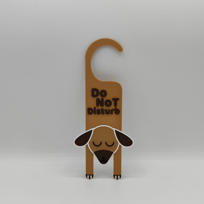 do molestar perro by sparks3d arte señales logos etiqueta puerta animal gracioso elegir 3d print model - Mito3D