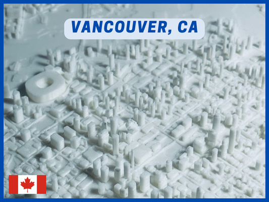 vancouver kanada klein 3d stadt by 3dfolio miniaturen architektur canucks pne mini miniatur rahmen städtisch bereich stl download topo terrain geographie karten topographisch 3d print model - Mito3D