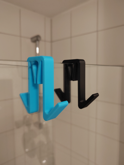 towel hook by hl3ddesign household house models towelhook holder hanger simple glass bathroom accessory decor 3d print model - Mito3D