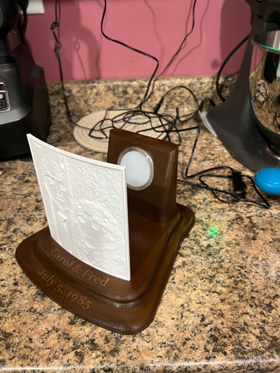 lithophane stand by fwlogue household decor 3d print model - Mito3D