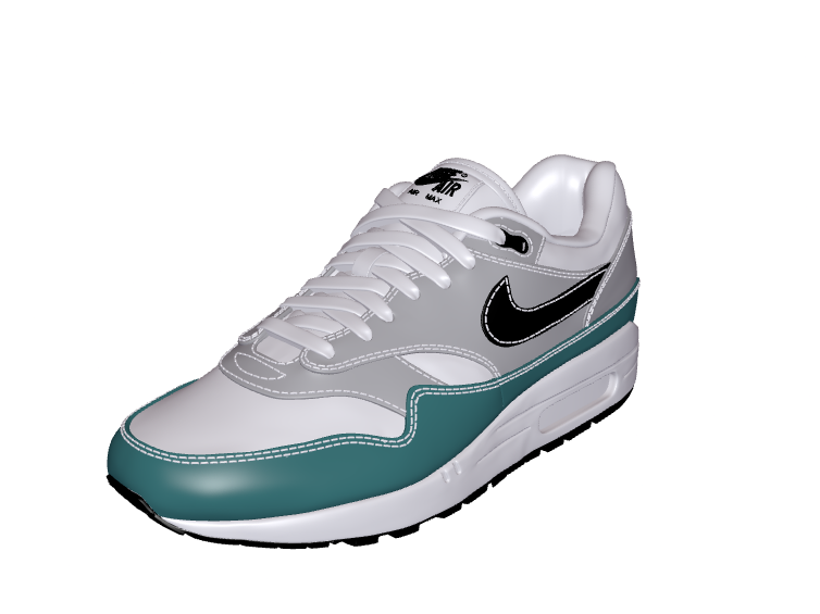 nike aire max 1 by loboskrim moda calzado zapatilla 3D print model - Mito3D