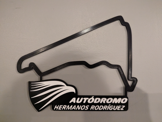 aut dromo hermanos rodr guez track map nameplate by dakjones82 art 2d autdromo rodrguez race racing wall decor f1 formula 1 one outline 3d print model - Mito3D