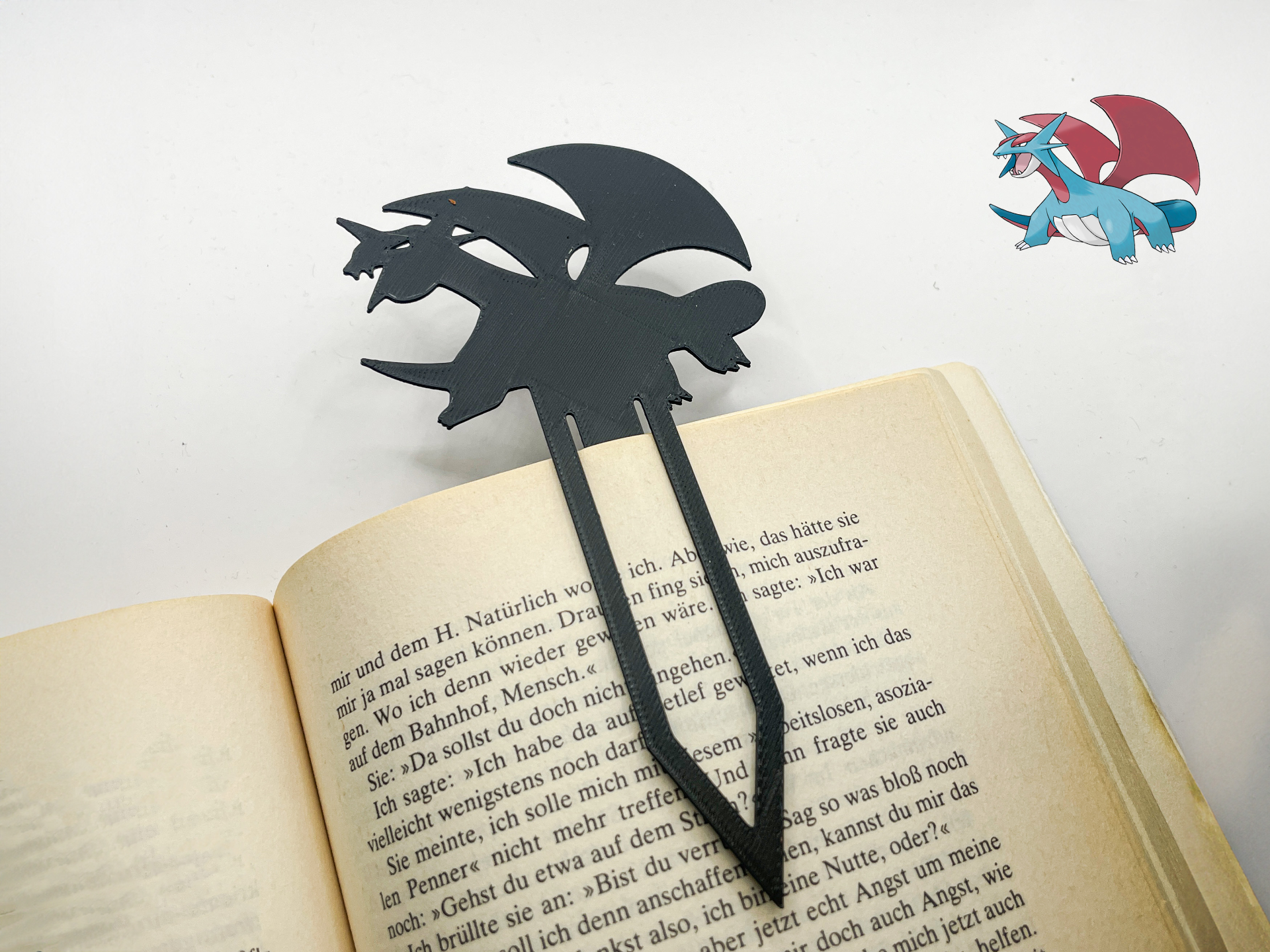 salamence bookmark pokemon by misenique art 2d brutalanda poke lesezeichen 2dart dragon drache chinese chinesenewyear year 3D print model - Mito3D