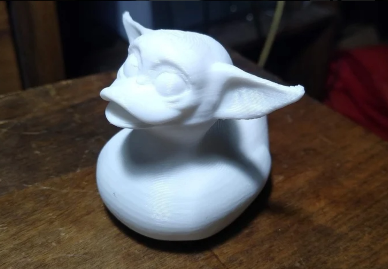 baby abonnieren yoda by dr bands 3d drucker prüfung modelle ente duckie figur schreibtisch amüsement 3D print model - Mito3D