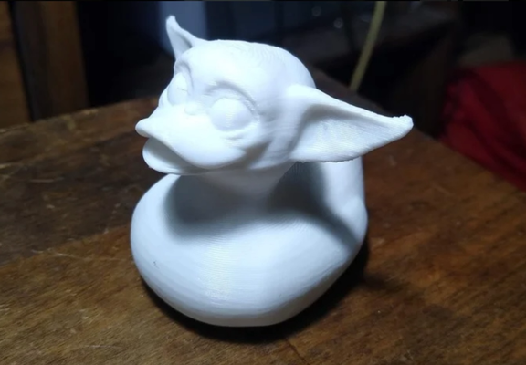 bebê iodo yoda by dr bandas 3d impressora teste modelos pato patinho estatueta escrivaninha diversão 3d print model - Mito3D