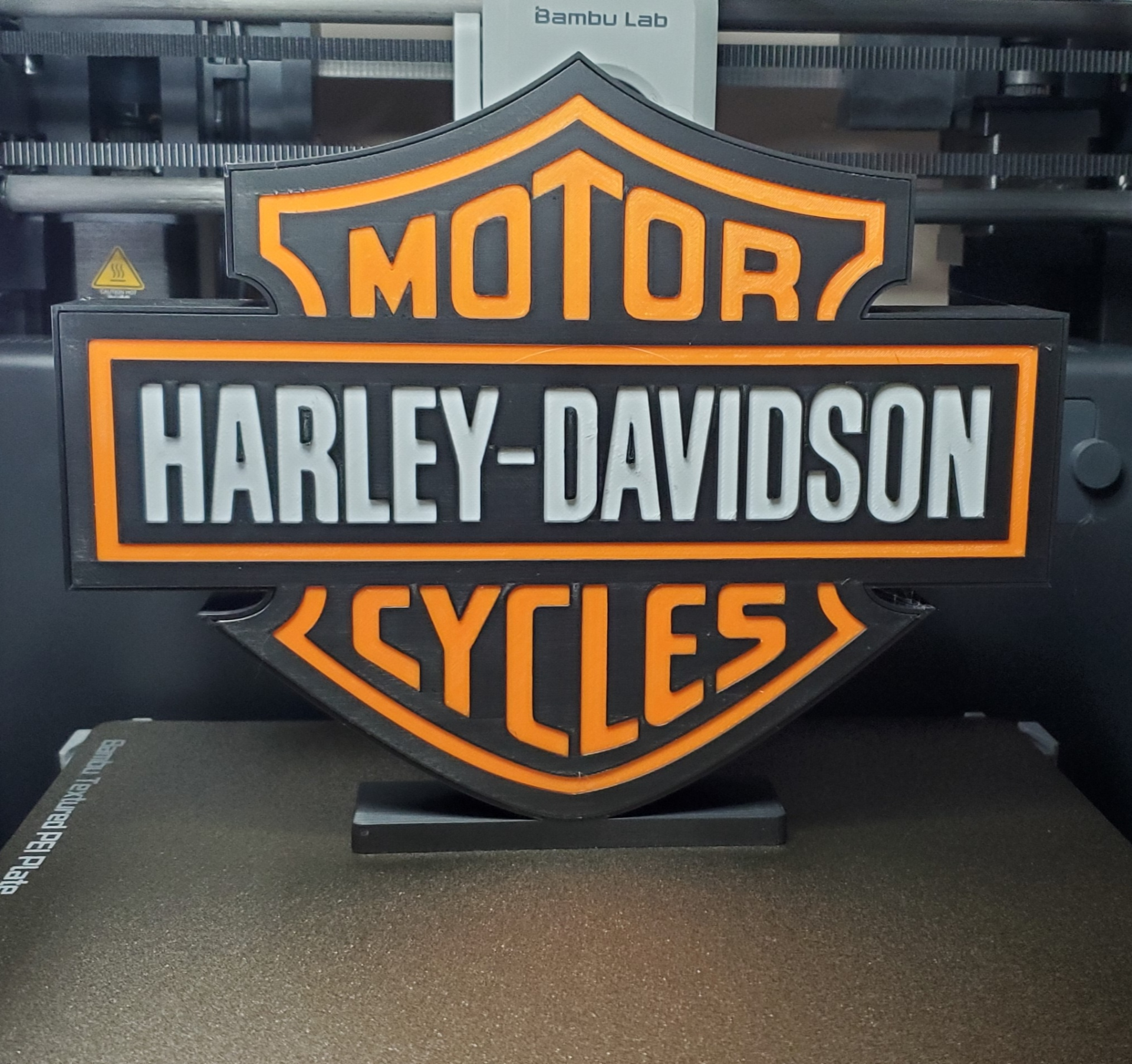 harley boite lumière by ménage décor davidson no ams nécessaire 3D print model - Mito3D