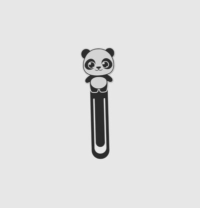 bookmark panda kawaii by terabite tools book 3d print model - Mito3D