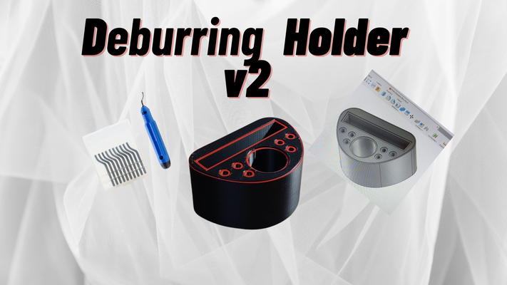 deburring holder v2 by gerard74 tools portasbavatore porta sbavatore pulitore stampa3d office accesories accessoires accesorie bricolage work maintenace pratical accessories lama cutter drooler laboratory laboratorio garage box bench accessory cleaning 3d print model - Mito3D