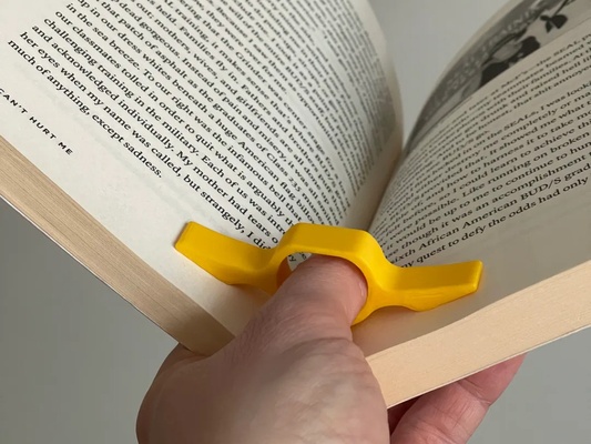 one hand book reading helper by race85com tools gadgets reader onehand 3d print model - Mito3D