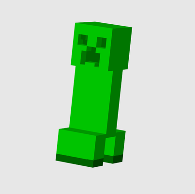 remix minecraft creeper color ams remixed by letitbe7 art models toy 3d print model - Mito3D