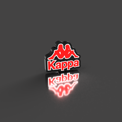 kappa original logo led light box lamp by superiororganisersolutions household decor ligh 3d print model - Mito3D