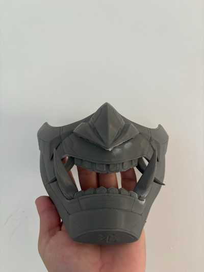 oni maschera by intelligente arte sculture cinese giappone spaventoso 3d print model - Mito3D