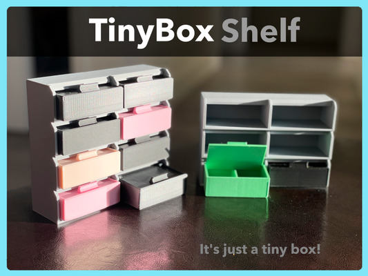 tinybox conservazione mensola by kit artigiani utensili organizzatori scatola minuscolo scaffali organizzatore organizzare a1 mini scatole 3d print model - Mito3D