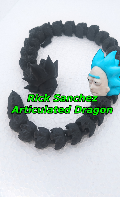 rick sanchez mafsallı ejderha morty yeniden karıştırılmış by tekme atmak oyuncaklar oyunlar 3d print model - Mito3D