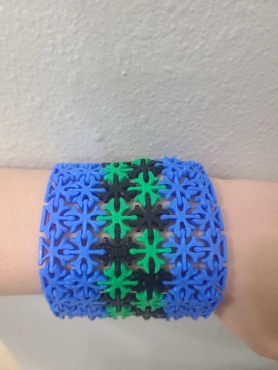 modular wrist bracelet remixed by jkmayfield26 fashion jewelry 3d print model - Mito3D