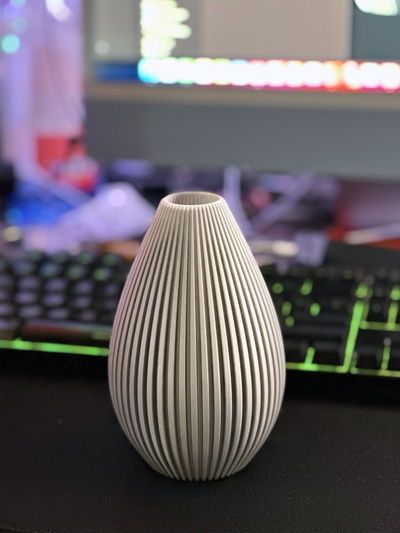 minimalistisch modern vase by mario3d haushalt dekor blume spiral minimal 3d print model - Mito3D